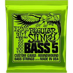 ベース弦 5弦 （45-130） 5-String Regular Slinky Bass（レギュラー・スリンキー・ベース） #2836 Regular Slinky 5-String