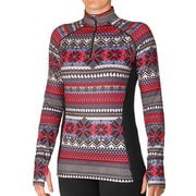 MIcro ElIte ChamoIs PrInt ZIp-T L AlpIne/Black [アウトドア アンダーウェア]