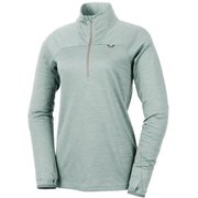 キャスター ウール ジップ ロングスリーブ LD CASTOR WOOL ZIP LS MIV01738 STORM GREY 2421 XSサイズ（日本：Sサイズ） [アウトドア カットソー レディース]