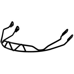 HARD-EAR CHIN GUARD BLACK [ヘルメット用 チンガード]