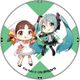 ペコミクちゃん 缶バッジ B. ペコミクちゃん [キャラクターグッズ]