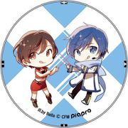 ペコミクちゃん 缶バッジ D. KAITO・MEIKO [キャラクターグッズ]