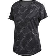 93 オウンザランAOPTシャツW GDO75 ED5861 GRYファイブF17/ J/Mサイズ [ランニングシャツ レディース]