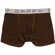 BRN M SAPPY モザイクボクサー 茶 M D-302