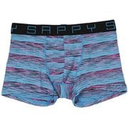 BLU M SAPPY マルチボーダーボクサー 青 M D-326
