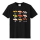 S-217A [立体おみやげTシャツ 寿司(日本語) クロ L]