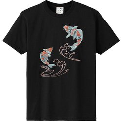 S-1604A [立体おみやげTシャツ 寿司(英語) クロ M]