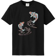 S-1604A [立体おみやげTシャツ 寿司(英語) クロ LL]