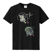 S-3285A [立体おみやげTシャツ 風神雷神 クロ L]