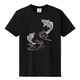 S-1516_2A [立体おみやげTシャツ 紅色登り鯉 クロ S]