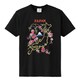 S-2010A [立体おみやげTシャツ 桜日本地図 クロ M]