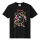 S-2010A [立体おみやげTシャツ 桜日本地図 クロ LL]