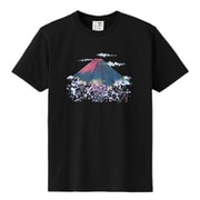 S-3755A [立体おみやげTシャツ 赤富士桜 クロ S]