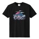 S-3755A [立体おみやげTシャツ 赤富士桜 クロ L]