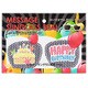 MSG-SE001 メッセージサングラスシール ケーキ ハッピーB [パーティーグッズ]