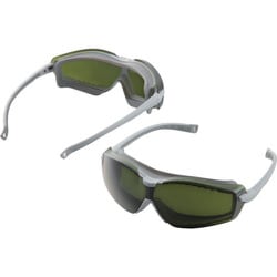 NO.1345-4G [トーヨーセフティ 防じんメガネ ハイパーライトグラス グリーン(スペクタクル型)]