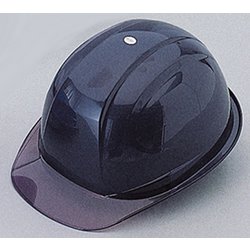 NO.370F-OT-S-NY [トーヨーセフティ ひさし透明ヘルメット 紺]