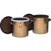 NR0378-018 [フロンケミカル フッ素樹脂コーティング付タンク(金具なし) 膜厚約50μ 7L]
