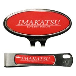 ラインカッター&キャップクリップ レッド [ラインカッター・ハサミ]