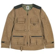 アルフラックスノーカラーユーティリティジャケット Alflux No Collar Utility Jacket 6113807 カーキ Lサイズ [釣り ジャケット メンズ]