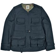 アルフラックスノーカラーユーティリティジャケット Alflux No Collar Utility Jacket 6113807 ネイビー Lサイズ [釣り ジャケット メンズ]