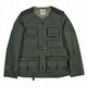 アルフラックスノーカラーユーティリティジャケット Alflux No Collar Utility Jacket 6113807 オリーブ XLサイズ [釣り ジャケット メンズ]
