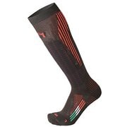 MICO SKI SOCKS 101 WMSS-018-193L BLACKxRED Lサイズ [ソックス]