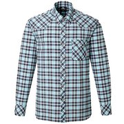 LS Tartan Shirt XS B01 ブルー [アウトドア シャツ]