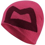 Ws Branded Knitted Beanie 412007 V19_バーチャルピンク [アウトドア 帽子]