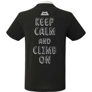 BRITPOP TEE‐BRUSH THE ROCK 425712 ブラック B02 XSサイズ [アウトドア カットソー メンズ]