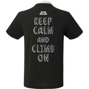 BRITPOP TEE‐BRUSH THE ROCK 425712 ブラック B02 Sサイズ [アウトドア カットソー メンズ]