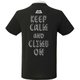 BRITPOP TEE‐BRUSH THE ROCK 425712 ブラック B02 XLサイズ [アウトドア カットソー メンズ]