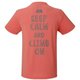 BRITPOP TEE‐BRUSH THE ROCK 425712 コーラル C37 XSサイズ [アウトドア カットソー メンズ]