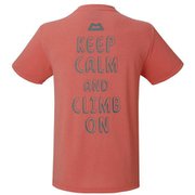 BRITPOP TEE‐BRUSH THE ROCK 425712 コーラル C37 Mサイズ [アウトドア カットソー メンズ]
