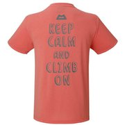 BRITPOP TEE‐BRUSH THE ROCK 425712 コーラル C37 Sサイズ [アウトドア カットソー メンズ]