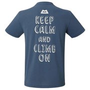 BRITPOP TEE‐BRUSH THE ROCK 425712 ネイビー N00 Mサイズ [アウトドア カットソー メンズ]