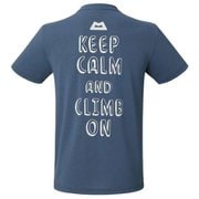 BRITPOP TEE‐BRUSH THE ROCK 425712 ネイビー N00 Sサイズ [アウトドア カットソー メンズ]