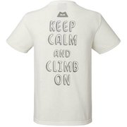 BRITPOP TEE‐BRUSH THE ROCK 425712 ホワイト W01 Mサイズ [アウトドア カットソー メンズ]