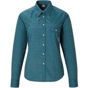 Ws LS Tartan Shirt L T00 ティール [アウトドア シャツ]