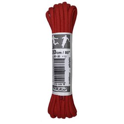 Tobby アウトドアスリム 丸紐 242-6050 レッド 200cm(太さ 4mm) 2本入り [アウトドアシューズ 靴紐]
