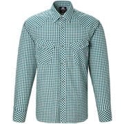 LS Gingham Check Shirt XS G03 グリーン [アウトドア シャツ]