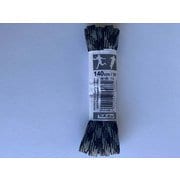 Tobby アウトドア 平紐 802-88 ブラック/グレー 140cm 2本入り [アウトドアシューズ 靴紐]