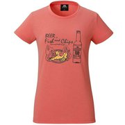 Ws Britpop Tee-Fish ＆ Chips XS C37 コーラル [アウトドア カットソー]