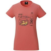 Ws Britpop Tee-Fish ＆ Chips M C37 コーラル [アウトドア カットソー]