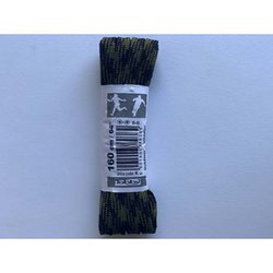 Tobby アウトドア 平紐 802-218 オリーブ/BK 160cm 2本入り [アウトドアシューズ 靴紐]