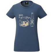 Ws Britpop Tee-Fish ＆ Chips L N00 ネイビー [アウトドア カットソー]