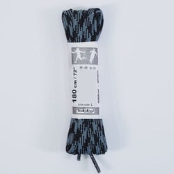 Tobby アウトドア 平紐 802-88 ブラック/グレー 180cm 2本入り [アウトドアシューズ 靴紐]