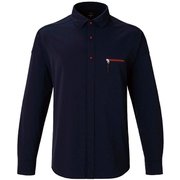 ヒトリシズカ wide collar AS1843 K65褐色 XLサイズ [アウトドア シャツ ユニセックス]