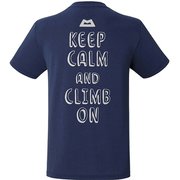 BRITPOP TEE‐BRUSH THE ROCK 425712 インディゴ I00 Sサイズ [アウトドア カットソー メンズ]