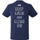 BRITPOP TEE‐BRUSH THE ROCK 425712 インディゴ I00 XLサイズ [アウトドア カットソー メンズ]